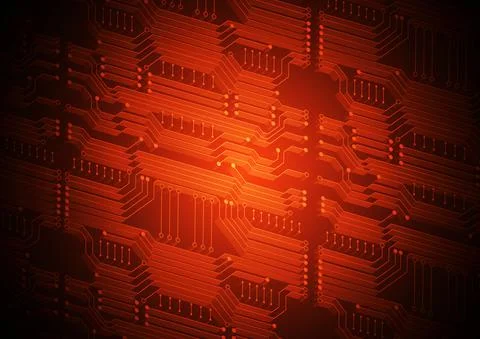 Circuit technology background with hi-tech digital Stock Illustration