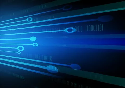 Circuit technology background with hi-tech Stock Illustration