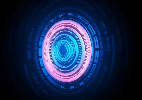 Circuit technology background with hi-tech Stock Illustration