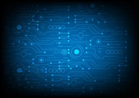 Circuit technology background with hi-tech digital data connection 库存插图