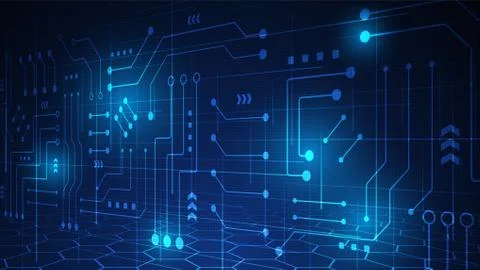 Circuit technology background Stock Illustration
