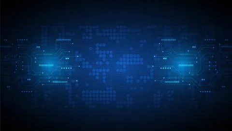 Circuit technology background Stock Illustration