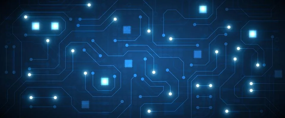 Circuit technology background Stock Illustration