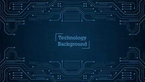 Circuit technology background Stock Illustration