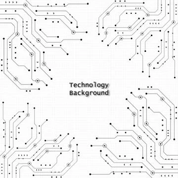Circuit technology background Stock Illustration