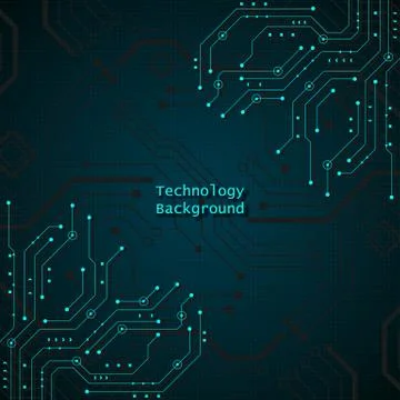 Circuit technology background Stock Illustration