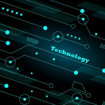 Circuit technology background Stock Illustration