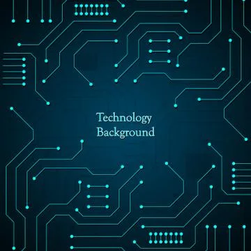 Circuit technology background Stock Illustration