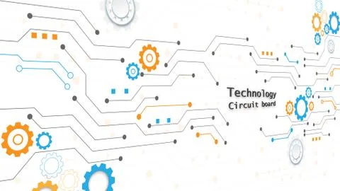 Circuit technology background Stock Illustration
