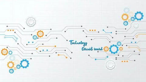 Circuit technology background Stock Illustration