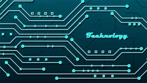 Circuit technology background Stock Illustration