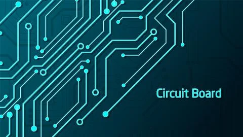 Circuit technology background Illustrazione stock