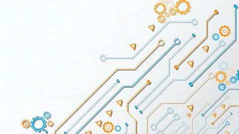 Circuit technology background Stock Illustration