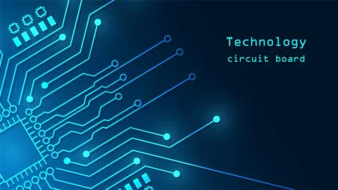 Circuit technology background Illustrazione stock