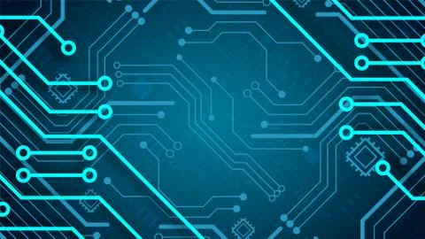 Circuit technology background Illustrazione stock