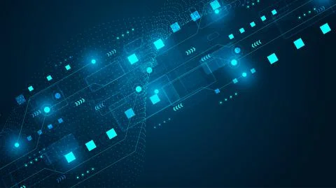 Circuit technology background 스톡 일러스트