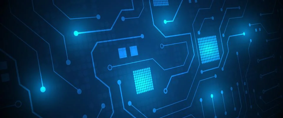 Circuit technology background Stock Illustration