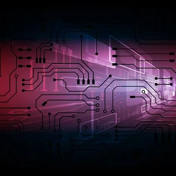 Circuit technology background Stock Illustration