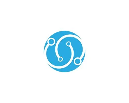 Circuit technology ilustration vector logo Stock Illustration