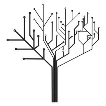 Circuit tree Stock Illustration