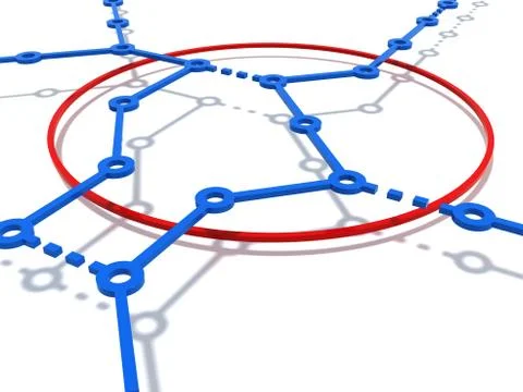 The circuit of the underground 스톡 일러스트