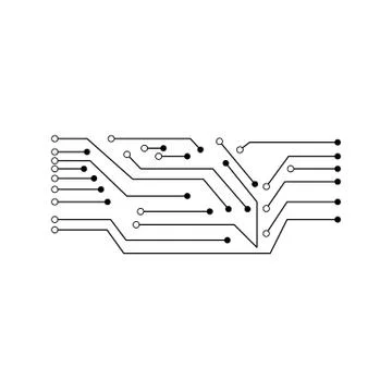 Circuit vector illustration Stock Illustration
