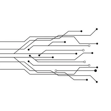 Circuit vector illustration Stock Illustration