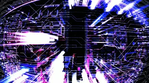Circuit ver blueblast Video stock 21282331