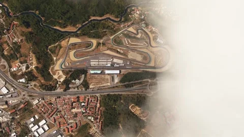 The Circuito do Estoril or Estoril Circuit 4k high resolution animation Stock Footage 302920143