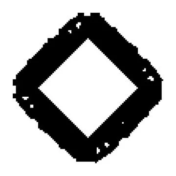 Circuitry microchip frame pixel art vector illustration Stock Illustration