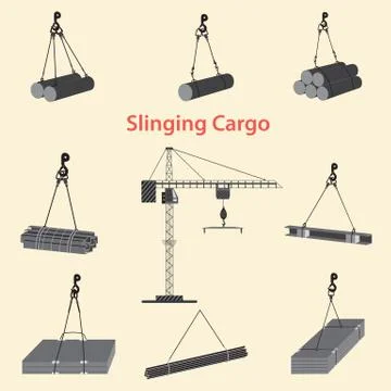 Circuitry Slinging Cargo Stock Illustration