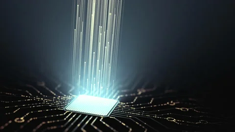 Circuitry transmitting data Stock Footage 178578190