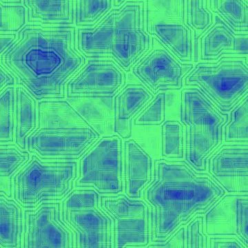 Circuits abstract seamless generated hires texture Stock Illustration