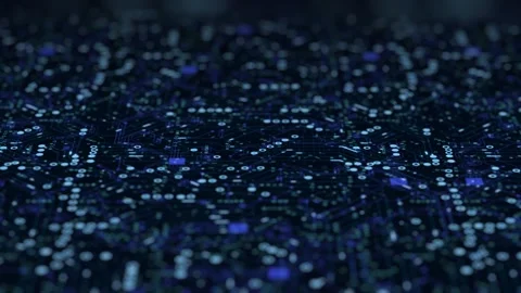 Circuits Electronic Background Bokeh Stock Footage 225256544