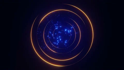 Circulair animated background 3d loop Stock Footage 170506434