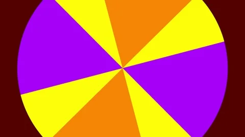 Circular 2D graphic pattern that rotates clockwise Stock Footage 112604535