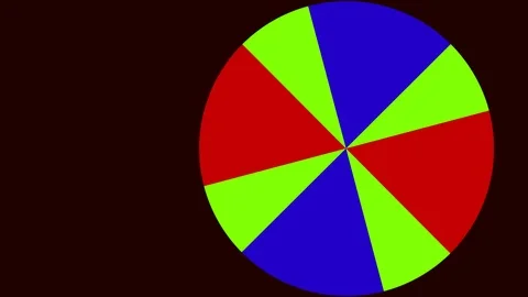 Circular 2D graphic pattern that rotates clockwise and then anticlockwise Stock-Footage 112604573