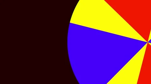 Circular 2D graphic pattern that rotates clockwise Stock Footage 112604586