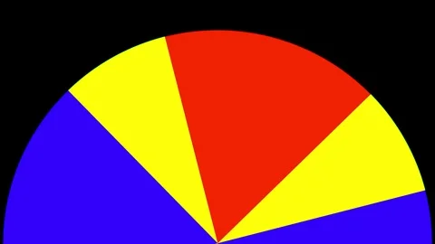 Circular 2D graphic pattern that rotates clockwise Stock Footage 112604645