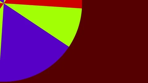 Circular 2D graphic pattern that rotates clockwise Stock Footage 112604715