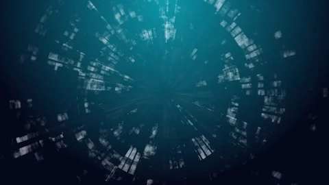 Circular Abstract Background Stock Footage 72392154