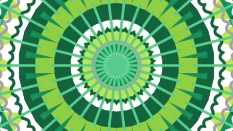 Circular abstract design of green and white colors swirling Stock Footage 249236941
