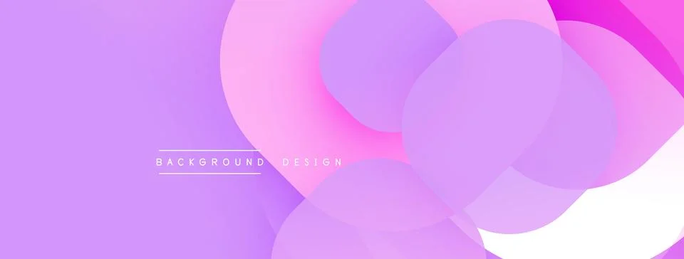 Circular abstract design with overlapping translucent circles and round shapes, Stock Illustration