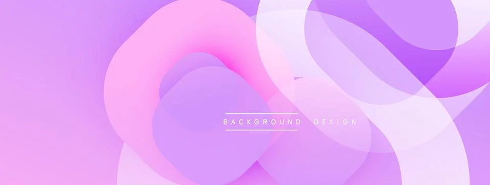 Circular abstract design with overlapping translucent circles and round shapes, Stock Illustration