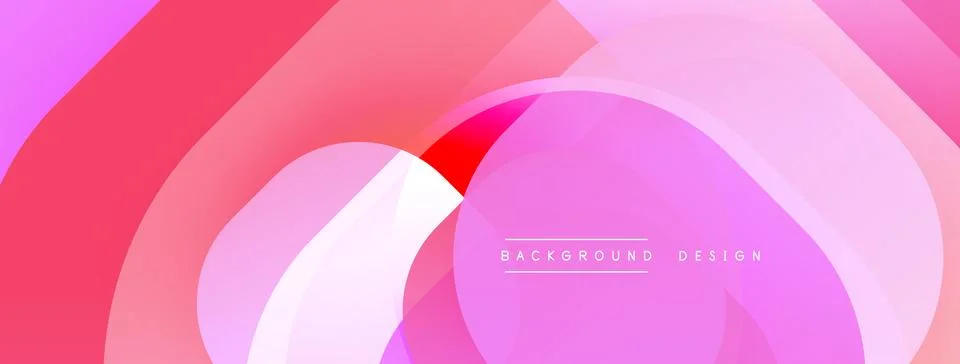 Circular abstract design with overlapping translucent circles and round shapes, Stock Illustration