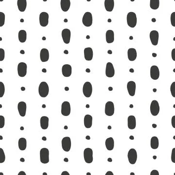 Circular abstract seamless patterns with spots and dots. Background for Stock Illustration