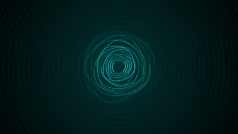 Circular abstract tunnel motion background Video stock 345617633