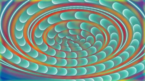 Circular Abstraction With A 3 D Element. Video stock 296149484