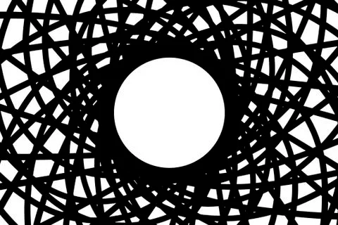 Circular abstraction on white Stock Photos