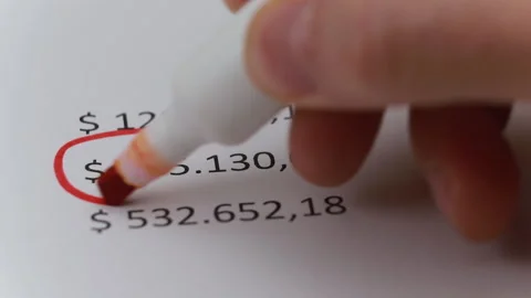 Circular account balance Stock Footage 146684498